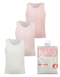 ENERGIERS Παιδικά Φανελάκια Ροζ 3τμχ