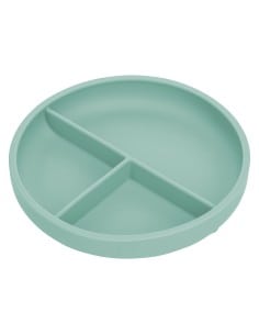 FREEON Πιάτο Σιλικόνης Με Χωρίσματα Green