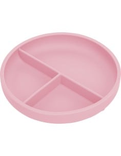 FREEON Πιάτο Σιλικόνης Με Χωρίσματα Pink