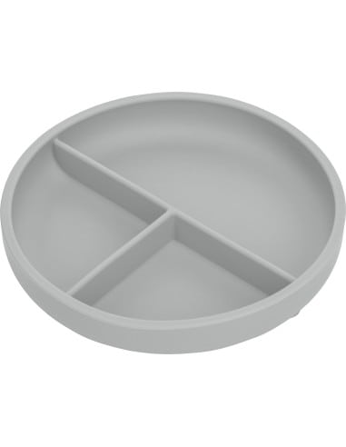 FREEON Πιάτο Σιλικόνης Με Χωρίσματα Grey
