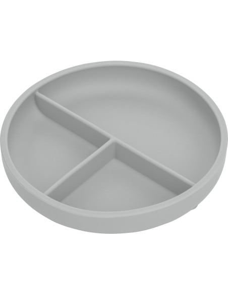 FREEON Πιάτο Σιλικόνης Με Χωρίσματα Grey