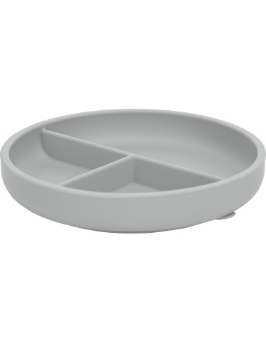 FREEON Πιάτο Σιλικόνης Με Χωρίσματα Grey