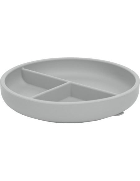 FREEON Πιάτο Σιλικόνης Με Χωρίσματα Grey