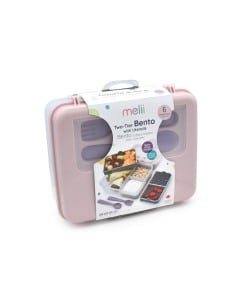 MELII Διώροφο Bento Box – Δοχείο Φαγητού Ροζ