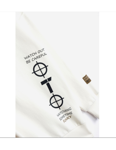 FUNKY FOR BABY Παιδική Μπλούζα Φούτερ Εκρού