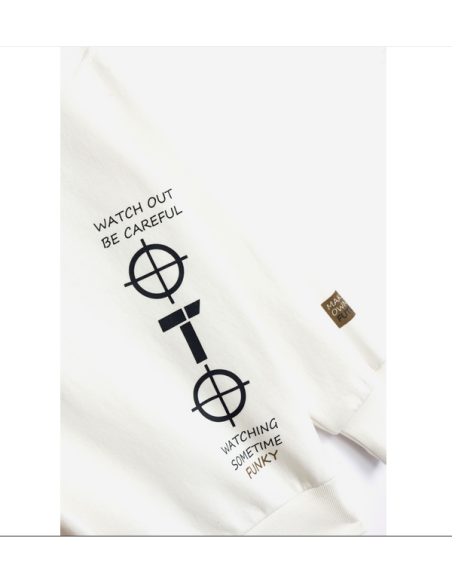 FUNKY FOR BABY Παιδική Μπλούζα Φούτερ Εκρού