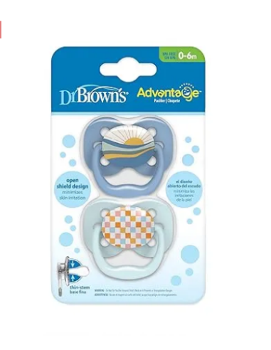 DR BROWNS Πιπίλα Advantge 0-6 μηνών 2τμχ