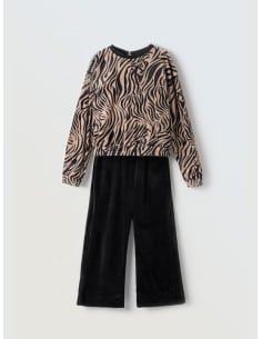 EBITA FASHION Παιδικό Σετ Παντελόνα 3τμχ Χρύσο Μαύρο