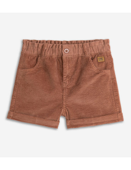 FUNKY FOR BABY Παιδικό Σορτς Κοτλέ Καφέ