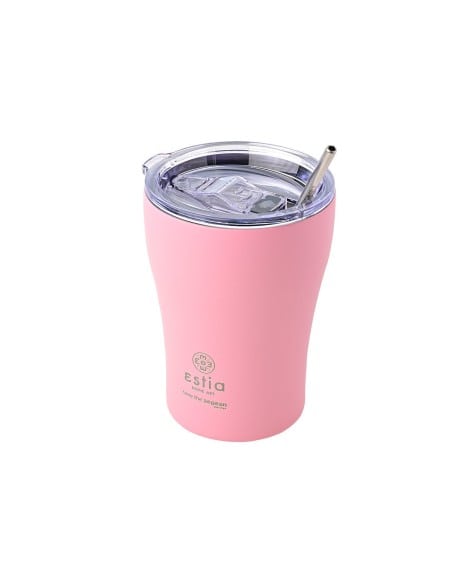 ESTIA Θερμός Coffee Mugs Save The Aegean Blossom Rose 350ml