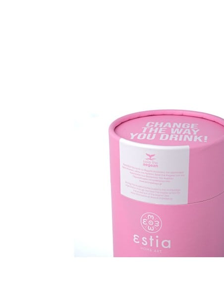 ESTIA Θερμός Coffee Mugs Save The Aegean Blossom Rose 350ml