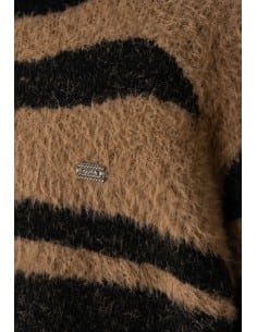 EBITA FASHION Παιδική Μάλλινη Μπλούζα Καφέ 2