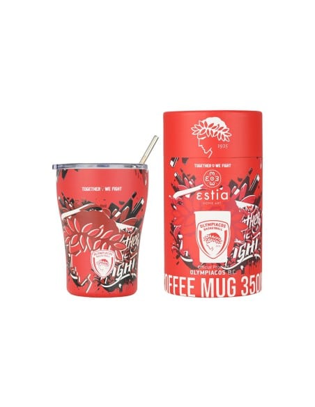 ESTIA Θερμός Coffee Mug OLYMPIACOS BC Edition Together We Fight 350ml