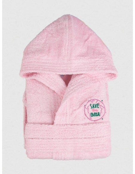 SUNSHINE HOME Μπουρνούζι Παιδικό Eco Pink