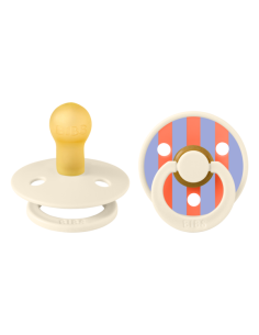 BIBS Πιπίλες Studio Colour Latex 2pack Pin Ivory - Hash...