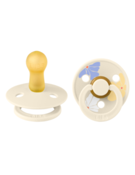 BIBS Πιπίλες Studio Colour Latex 2pack Morning Bloom Ivory Mix No2