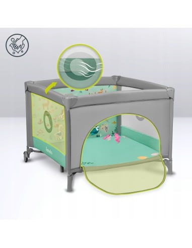 LIONELO Πάρκο Με 3D Στρωματάκι & 4 Παιχνίδια...