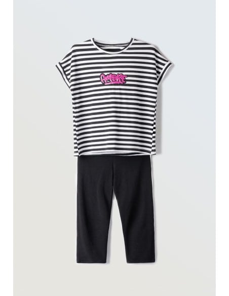EBITA FASHION Παιδικό Σετ Κολάν 2τμχ Ασπρόμαυρο
