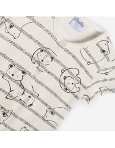 FUNY FOR BABY Βρεφικό Φορμάκι Εκρού 2