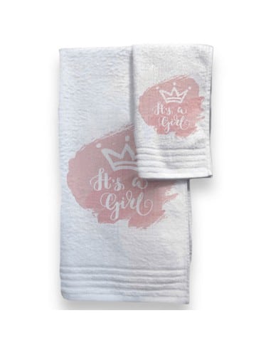 BONJOUR BEBE Σετ Πετσέτες Στέμμα It’s a Girl
