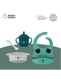 BABYMOOV Σετ Φαγητού Σιλικόνης 4τμχ Blue Dog 2