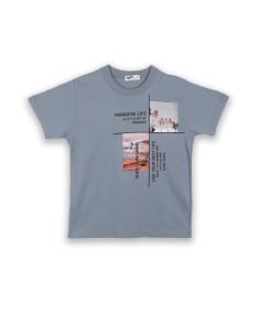 NEK KIDSWEAR Παιδικό Σετ Βερμούδα Μακό 2τμχ Γκρι 2