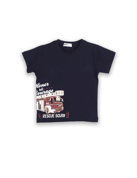 NEK KIDSWEAR Παιδικό Σετ Βερμούδα Μακό 2τμχ Μαύρο