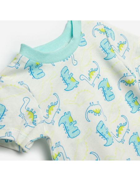 FUNKY FOR BABY Βρεφικό Φορμάκι Σετ 2τμχ Εκρού Λαχανί