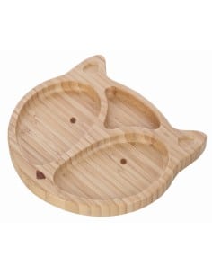 FREEON Παιδικό Πιάτο Φαγητού από Bamboo Fox Καφέ 2