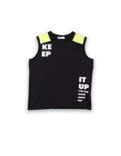 NEK KIDSWEAR Παιδικό Σετ Βερμούδα Μακό 2τμχ Μαύρο 2