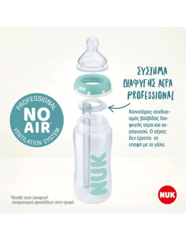 NUK Μπιμπέρο Πλαστικό Anti-Colic Με Θηλή...