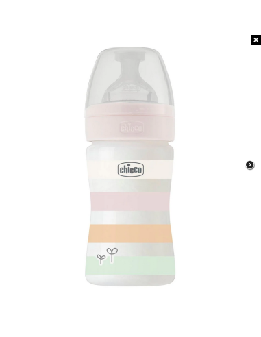 CHICCO Μπιμπερό Πλαστικό Well Being Girl 0m+ 150ml