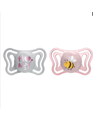 CHICCO PhysioForma Light Σιλικόνης 2-6m Ροζ 2τμχ