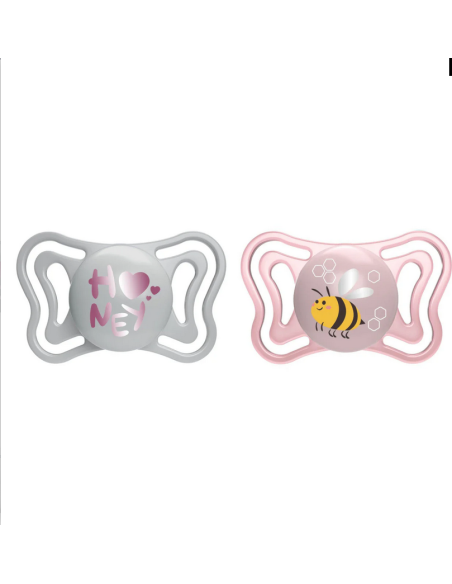 CHICCO PhysioForma Light Σιλικόνης 2-6m Ροζ 2τμχ