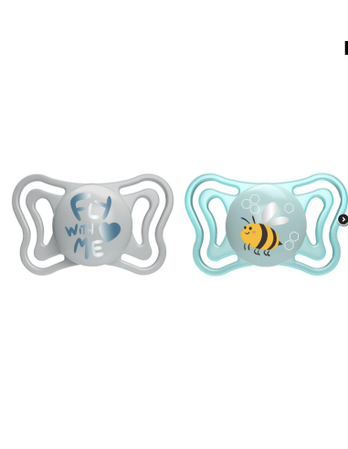 CHICCO PhysioForma Light Σιλικόνης 2-6m Σιέλ 2τμχ