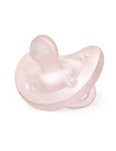 CHICCO Πιπίλα Όλο Σιλικόνη Ροζ 0-6m