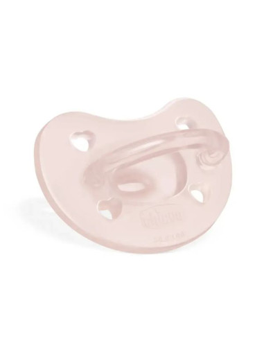 CHICCO Πιπίλα Όλο Σιλικόνη Ροζ 0-6m