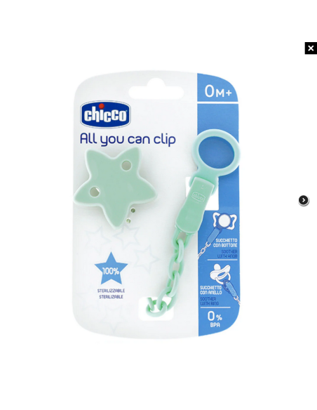 CHICCO Κλιπ Πιπίλας Μέντα Αστέρι