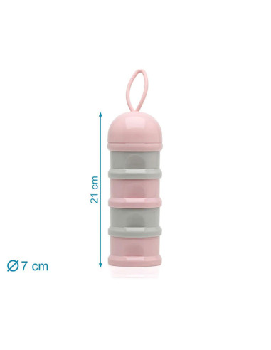 KIOKIDS Δοσομετρητής Γάλακτος 4 Θέσεων Pink