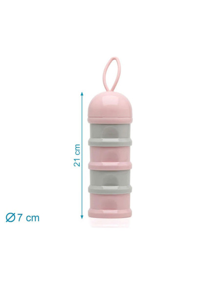 KIOKIDS Δοσομετρητής Γάλακτος 4 Θέσεων Pink