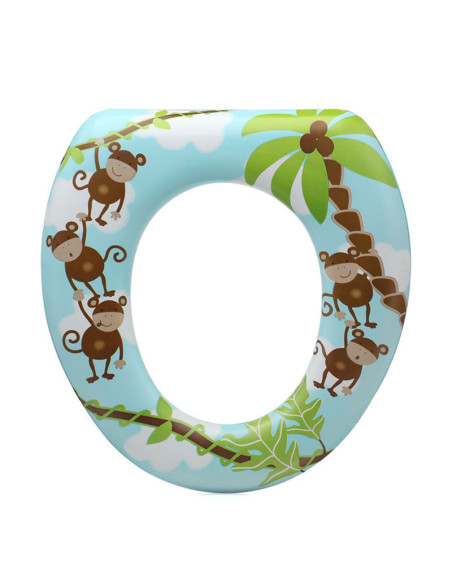 KIOKIDS Εκπαιδευτικό Κάθισμα Λεκάνης Μαλακό Monkey 12m+