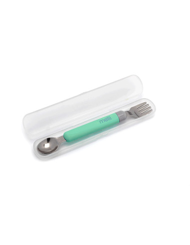 MELII Spork On the Go Μέντα Γκρι