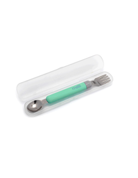 MELII Spork On the Go Μέντα Γκρι
