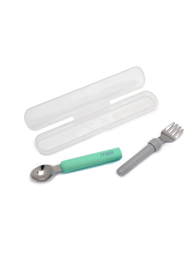 MELII Spork On the Go Μέντα Γκρι