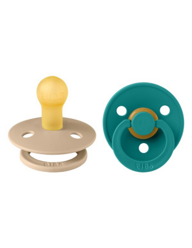 BIBS Πιπίλες Colour Round Latex 2pack Taupe -...