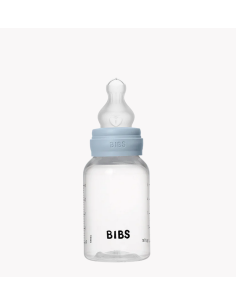 BIBS Μπιμπέρο Πλάστικο Με Θήλη Round Αργής Ροής Baby Blue...