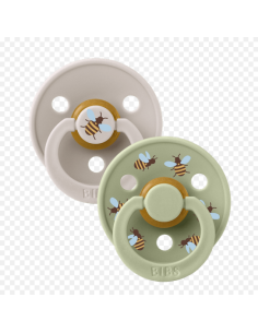 BIBS Πιπίλες Studio Round Latex Bubblebee 2pack... 2