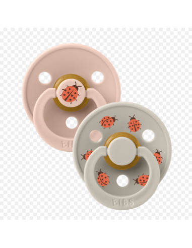 BIBS Πιπίλες Studio Round Latex 2pack Ladybug...