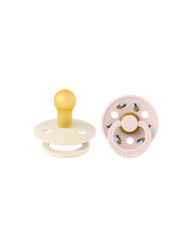 BIBS Πιπίλες Studio Round Latex Bubblebee 2pack...