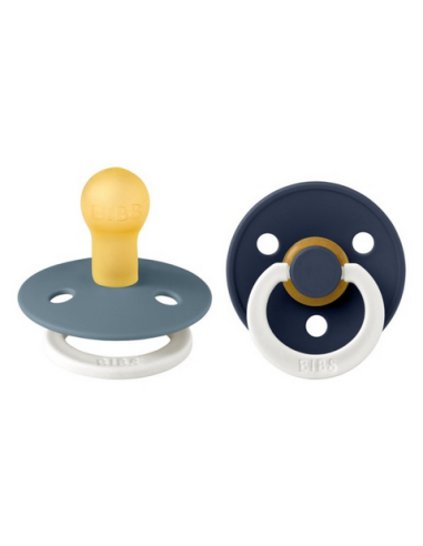 BIBS Πιπίλες Coulor Round Glow Latex 2pack...